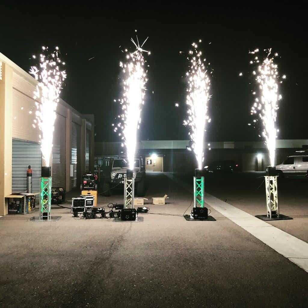 Cold Spark Machines showcasing atmospheric rentals for events 
