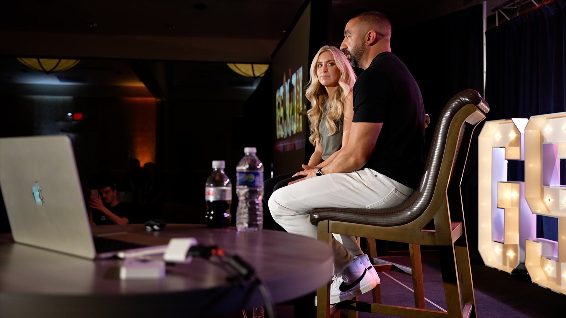 speakers at the GSD conference by Loud Rumor with production provided by Centric Events and Rentals. Speaker is Mike Arce from Loud Rumor