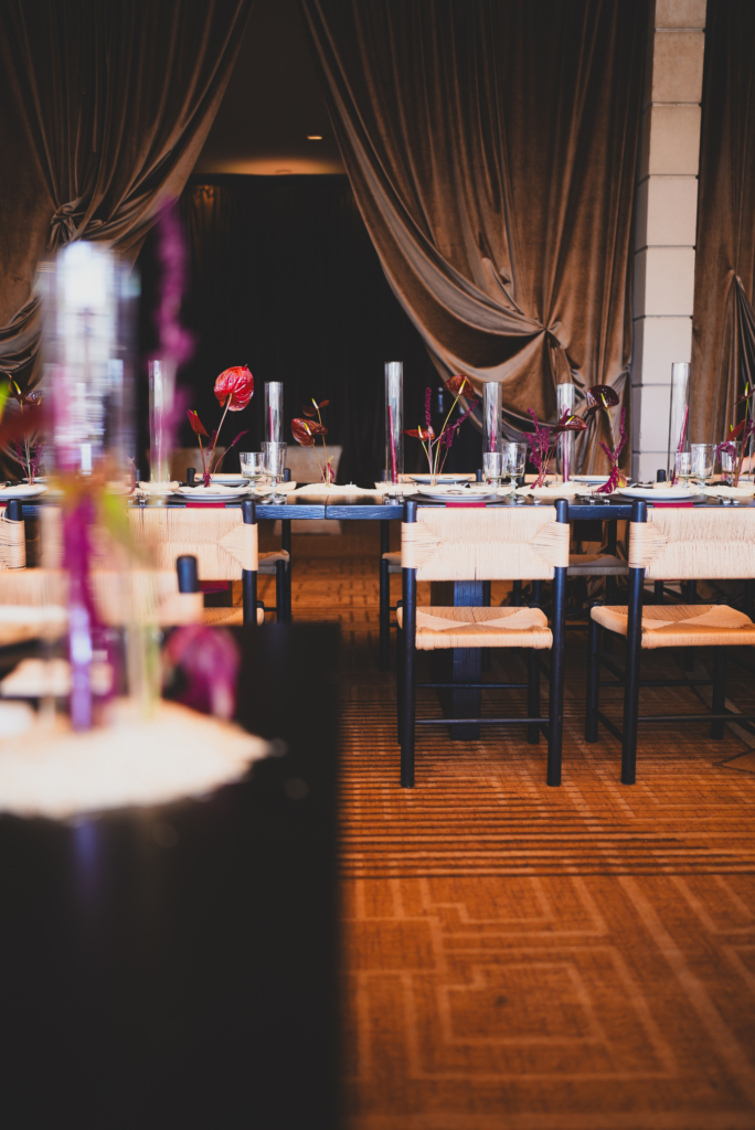 Custom Drape Installation at the Arizona Biltmore in the Gold Room 