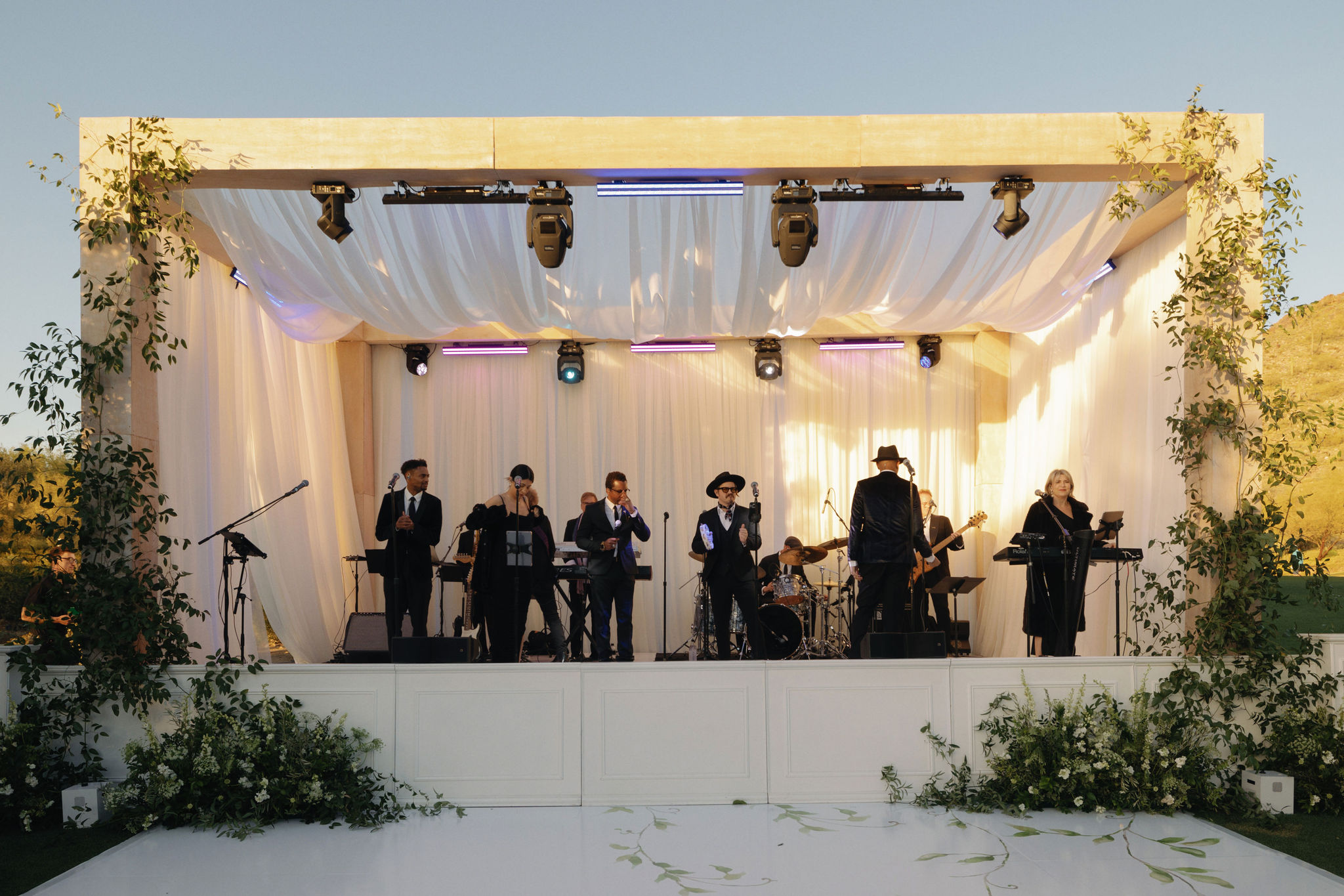 Custom fabricated scenic for a stage at a private concert